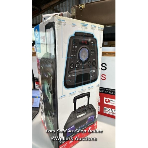 8198 - IDANCE MEGABOX 2000, PORTABLE BLUETOOTH MUSIC SYSTEM / APPEARS TO BE NEW & SEALED WITH BOX DAMAGE, S... 