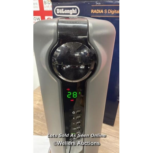 5 - DE'LONGHI RADIA S OIL FILLED 1.5KW GREY RADIATOR TRRS0715E.G / POWERS UP / MINIMAL SIGNS OF USE  / P... 