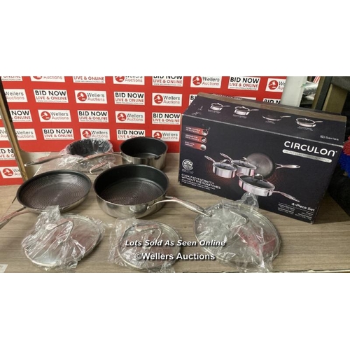 7 - CIRCULON C-SERIES TRI-PLY COOKWARE SET / MINIMAL SIGNS OF USE