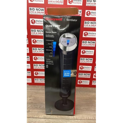 2076 - HONEYWELL HONEYWELL QUIETSET OSCILLATING TOWER FAN / RRP: 86.74 / APPEARS NEW, OPEN BOX - NOT FULLY ... 