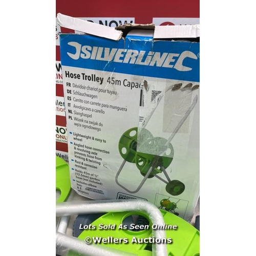 3049 - SILVERLINE HOSE TROLLEY WITH 45M CAPACITY / APPEARS NEW / E69