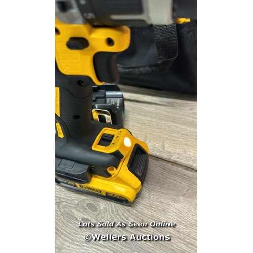 2099 - DEWALT DCD796 18V HAMMER DRILL WITH 2.0AH BATTERY, CHARGER AND BAG / APPEARS NEW OPEN BOX / E12