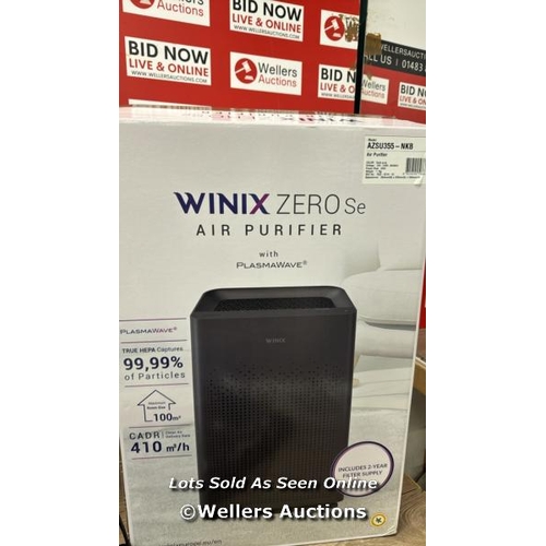 2151 - WINIX ZERO-SE AIR PURIFIER WITH HEPA & ADDITIONAL FILTER, AZSU355-NKB / POWERS UP / MINIMAL SIGNS OF... 