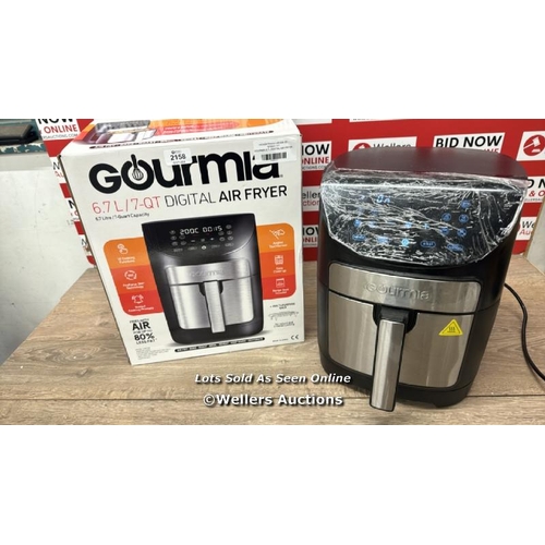 2158 - GOURMIA 6.7L DIGITIAL AIR FRYER / POWERS UP / SIGNS OF USE / W1