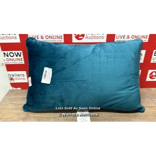 2187 - VELVET OBLONG CUSHION SET / ONLY ONE  / MINIMAL SIGNS OF USE / E23