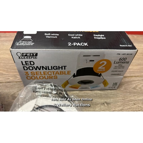 2198 - FEIT DIMMABLE 4.8W DOWN LIGHTER / MINIMAL SIGNS OF USE / E24