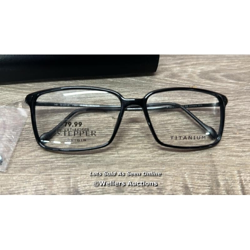 2209 - STEPPER SI 20126 F990 BLACK PLASTIC FRAMES / APPEARS NEW OPEN BOX / E25