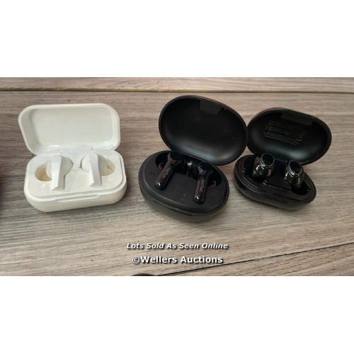 2944 - BAG OF EARBUDS WITH CASE X7 INCL. EARFUN, JVC, JBL, AIRBUDS, JLAB, ROHS