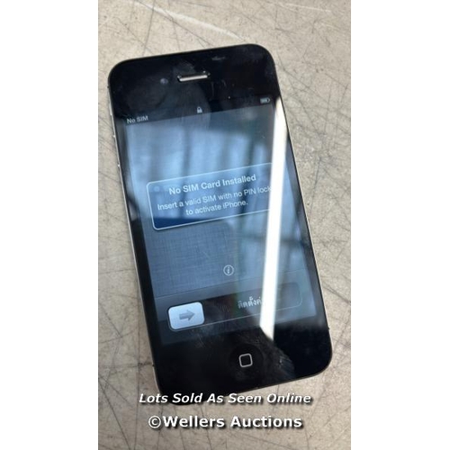 2948 - APPLE IPHONE 4S / A1387 / 16GB / I-CLOUD UNLOCKED/ IMEI 013052004700346