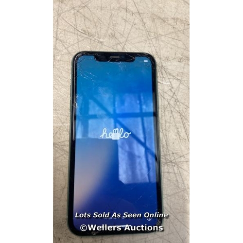 2986 - APPLE IPHONE 11/ A2221 / 64GB / I-CLOUD LOCKED / IMEI 356579101854019 / SCREEN DAMAGED