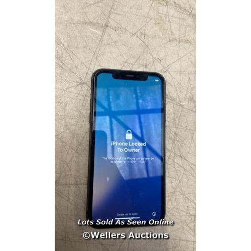 2988 - APPLE IPHONE 11 / A2221 / 64GB / I-CLOUD LOCKED / IMEI 350588703194670 / BACK DAMAGED