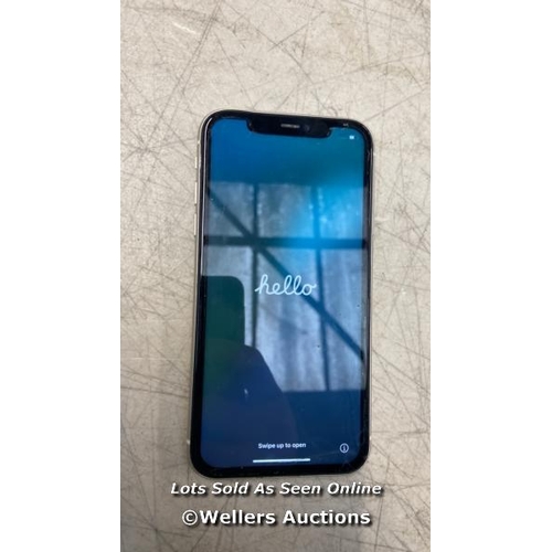 2990 - APPLE IPHONE 11 / A2211 / 64GB / I-CLOUD UNLOCKED / IMEI 356545104688233 / SCREEN AND BACK DAMAGED