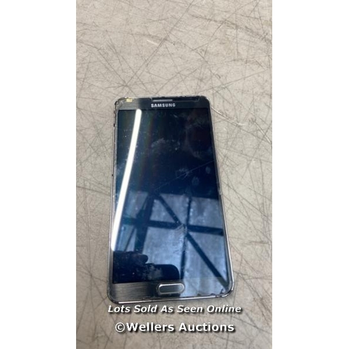 3001 - GALAXY NOTE 3/ GOOGLE LOCKED / IMEI 357507052057026 / SCREEN DAMAGED