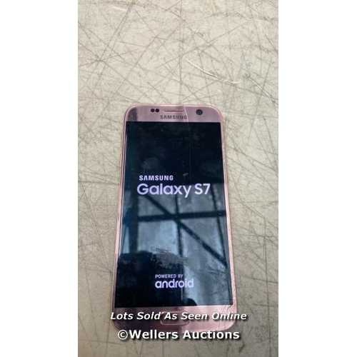 3017 - GALAXY S7 DUOS / SM-G930F /32GB / GOOGLE LOCKED / IMEI 359469073914925 / SCREEN DAMAGED