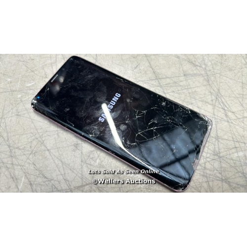 3040 - GALAXY S9 + DUAL / SM-965F / 64GB/ GOOGLE LOCKED / IMEI 356626096519030 / SCREEN DAMAGED