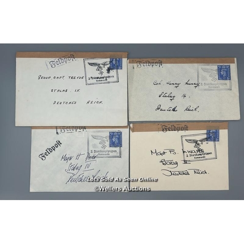 206 - Twelve envelopes used as props from the Colditz BBC TV Series that ran from 1972-74. These would hav... 