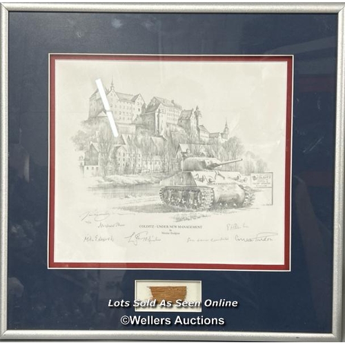 217 - A multiple signed limited edition (75 of 76) framed print reproduced from an original drawing of 'Co... 