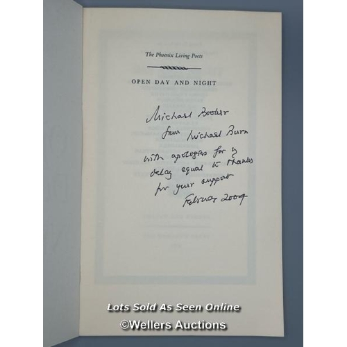 223 - A signed 1978 first edition paperback of 'Open Day and Night', a captivating poetry collection by th... 