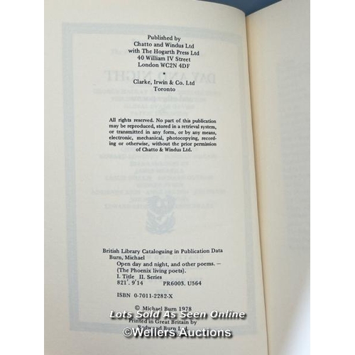 223 - A signed 1978 first edition paperback of 'Open Day and Night', a captivating poetry collection by th... 