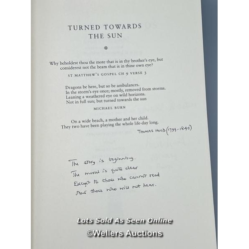 227 - A signed 2003 first edition hardback of 'Turned Towards the Sun', an insightful autobiography by the... 