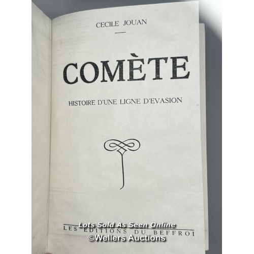 235 - A signed limited edition of 'Comète Line' (Comet Line) written in French by Cécile Jouan. Although n... 