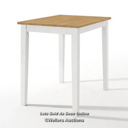 8010 - RRP: £142.99 - CLASSICLIVING AHWAHNEE DINING TABLE TABLE BASE COLOUR: WHITE ***PLEASE NOTE*** THIS I... 