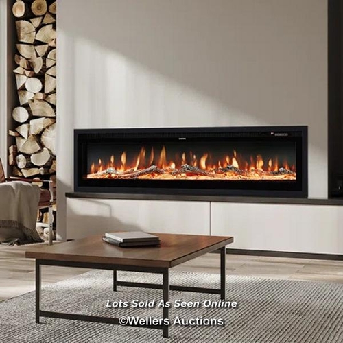 8016 - RRP: £394.99 - WADE LOGAN KETILFRITH ELECTRIC INSET FIRE SIZE: 34.1CM H X 203.2CM W X 14.2CM D ***PL... 