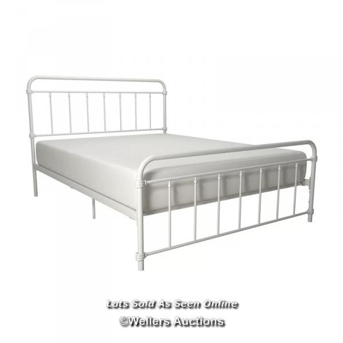 8022 - RRP: £153.99 - THREE POSTS AANYA BED FRAME COLOUR: WHITE, SIZE: KINGSIZE (5') ***PLEASE NOTE*** THIS... 