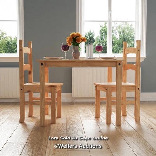 8040 - RRP: £118.99 - UNION RUSTIC DOE 2 PERSON PINE SOLID WOOD DINING SET  ***PLEASE NOTE*** THIS ITEM CAN... 