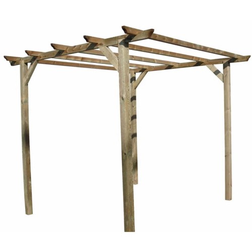 8049 - RRP: £809.99 - UNION RUSTIC DAVENEY 3M X 3M SOLID WOOD PERGOLA  ***PLEASE NOTE*** THIS ITEM CAN ONLY... 