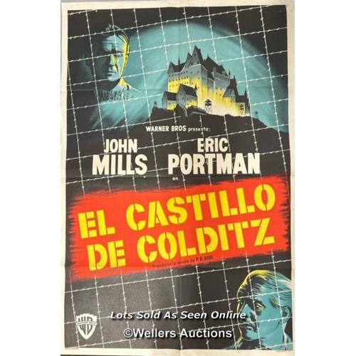 257 - The Colditz Story (1955) film poster starring John Mills and Eric Portman, Argentinian One Sheet, 29... 