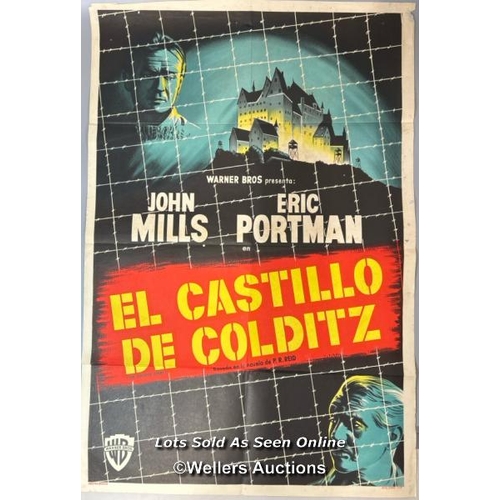 258 - The Colditz Story (1955) film poster starring John Mills and Eric Portman, Argentinian One Sheet, 29... 