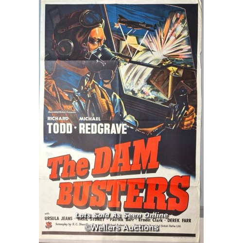 261 - The Dam Busters (1955) film poster starring Richard Todd and Michael Redgrave, UK One Sheet, 27