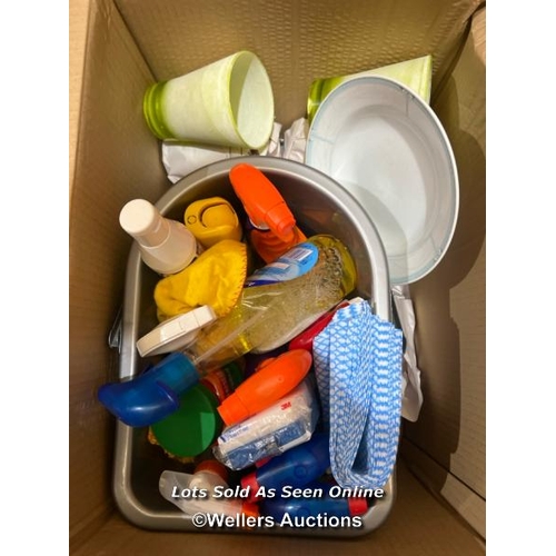 17 - Box of mainly household cleaning products / Container no. BM000130