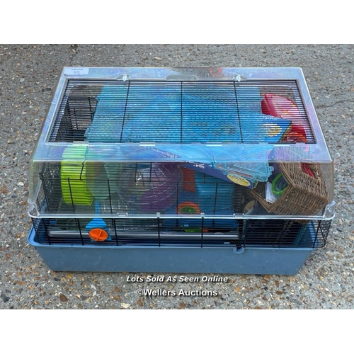 115 - Hamster cage full of accessories / Container no: BM000845