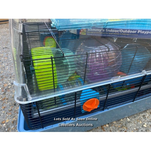 115 - Hamster cage full of accessories / Container no: BM000845