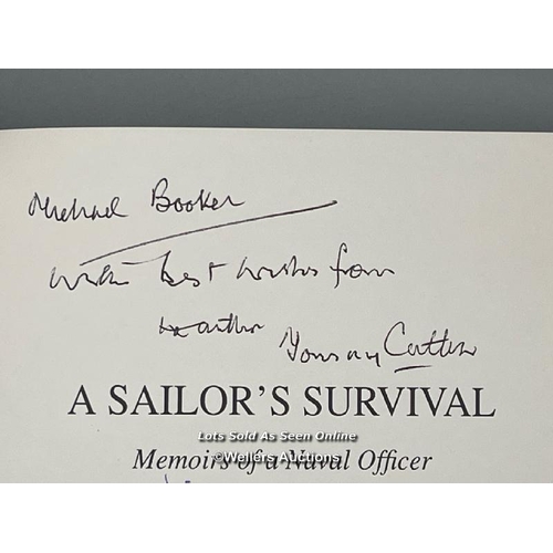 244 - A multi-signed 1997 paperback edition of 'A Sailor's Survival: Memoirs of a Naval Officer', written ... 