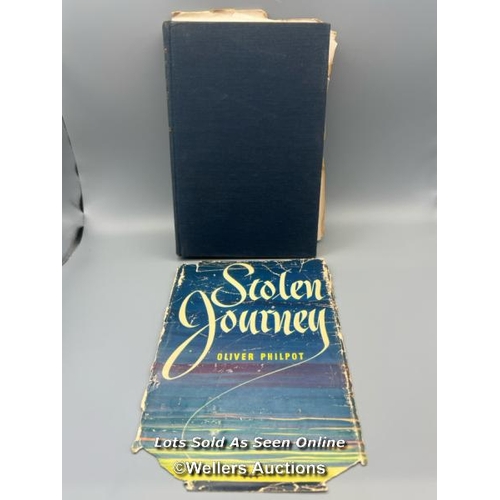 245 - A signed 1951 hardback edition of 'Stolen Journey' a captivating World War II escape story written b... 