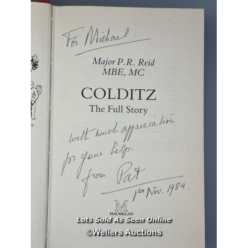 247 - A rare signed 1984 first edition hardback of 'Colditz: The full story' written by Major Pat Reid, on... 