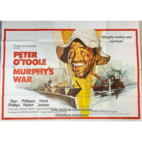 276 - Murphy's War (1971) starring Peter O'Toole, UK Quad film  poster, 30