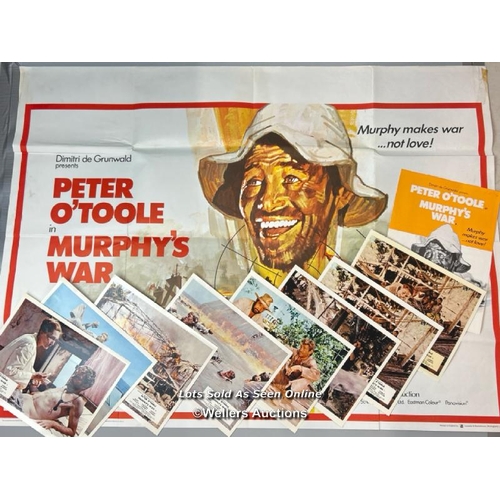 277 - Murphy's War (1971) starring Peter O'Toole, UK Quad film  poster, 30