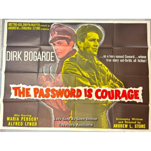 278 - The Password is Courage (1962) starring Dirk Bogarde, UK Quad film poster 30