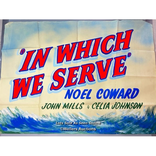 279 - In Which We Serve (1942) starring Noel Coward. Eleven press stills 26 x 20.5cm four with typed text ... 