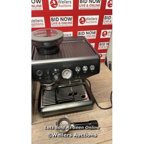 SAGE THE BARISTA EXPRESS IMPRESS BEAN TO CUP COFFEE MACHINE IN BLACK