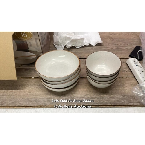 4280 - OVER & BACK STONEWARE DINNERWARE SET / MINIMAL SIGNS OF USE / A15