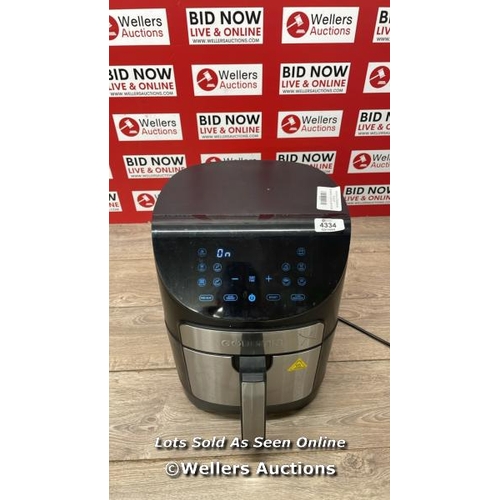 4334 - GOURMIA 6.7L DIGITIAL AIR FRYER / POWERS UP / SIGNS OF USE  / D13