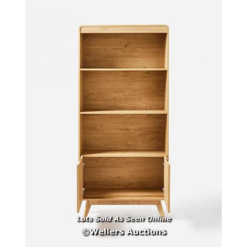 8054 - RRP: �133 - GRAY & OSBOURN OSLO BOOKCASE (WALNUT)  / APPEARS NEW, SEE IMAGES / COMES IN TWO BOXES / ... 