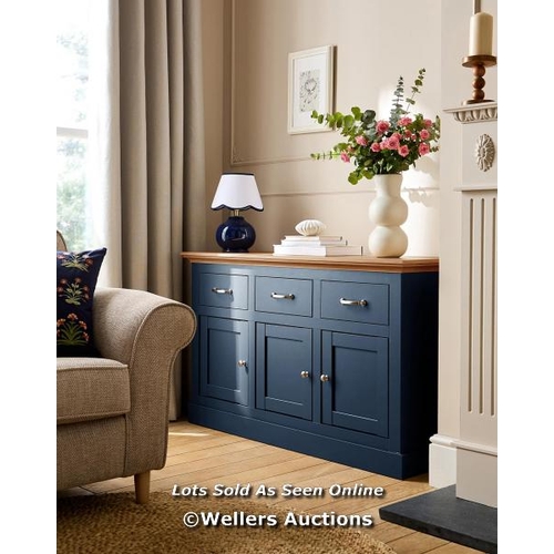 8055 - RRP: �270 - JULIPA ASHFORD 3 DOOR 3 DRAWER SIDEBOARD / APPEARS NEW, SEE IMAGES / COMES IN TWO BOXES ... 