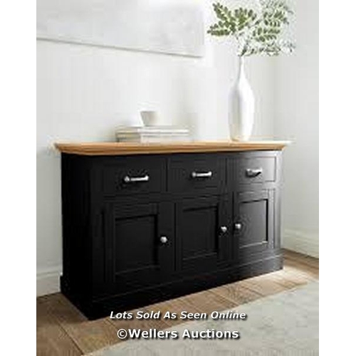 8055 - RRP: �270 - JULIPA ASHFORD 3 DOOR 3 DRAWER SIDEBOARD / APPEARS NEW, SEE IMAGES / COMES IN TWO BOXES ... 