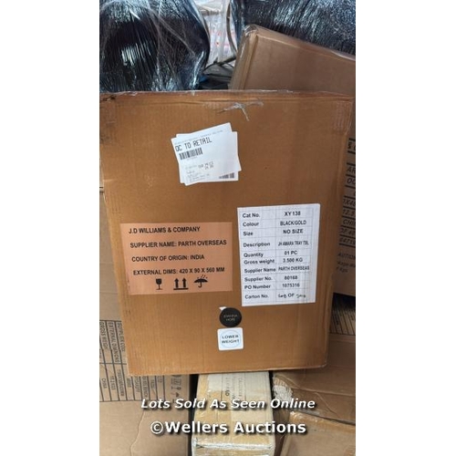 JOANNA HOPE AMARA TRAY TABLE (BLACK & GOLD) / APPEARS NEW, SEE IMAGES